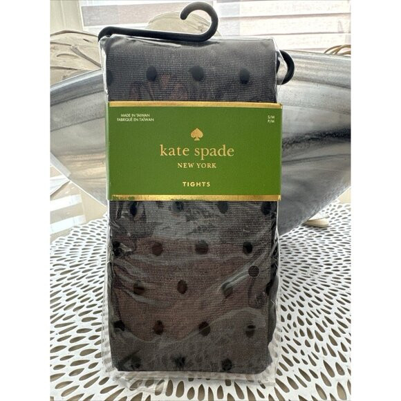 Kate Spade New York Tights Womens S/M-P/M Black Polka Dot Sheet NWT | Poshmark