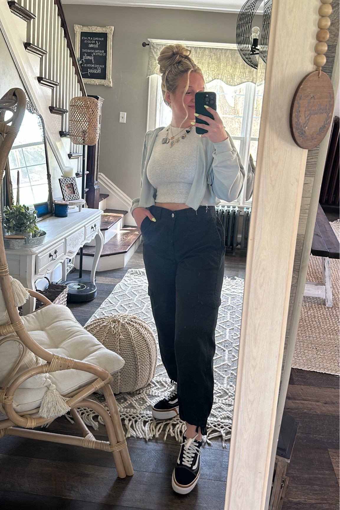 Old navy killed it with these cargos! Wearing a size small…they do run large in my opinion so maybe size down!

#LTKfindsunder50 #LTKstyletip #LTKshoecrush