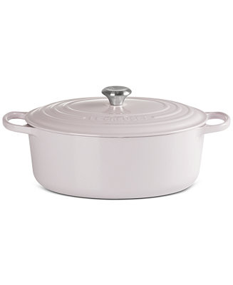 Signature Enameled Cast Iron 8-Qt, Oval Dutch Oven | Macy's