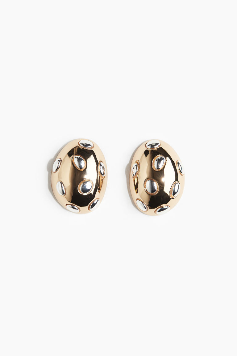 H & M - Studded Earrings - Yellow | H&M (US + CA)