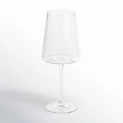 Claro Fluted Textured Wine Glasses | Wayfair North America