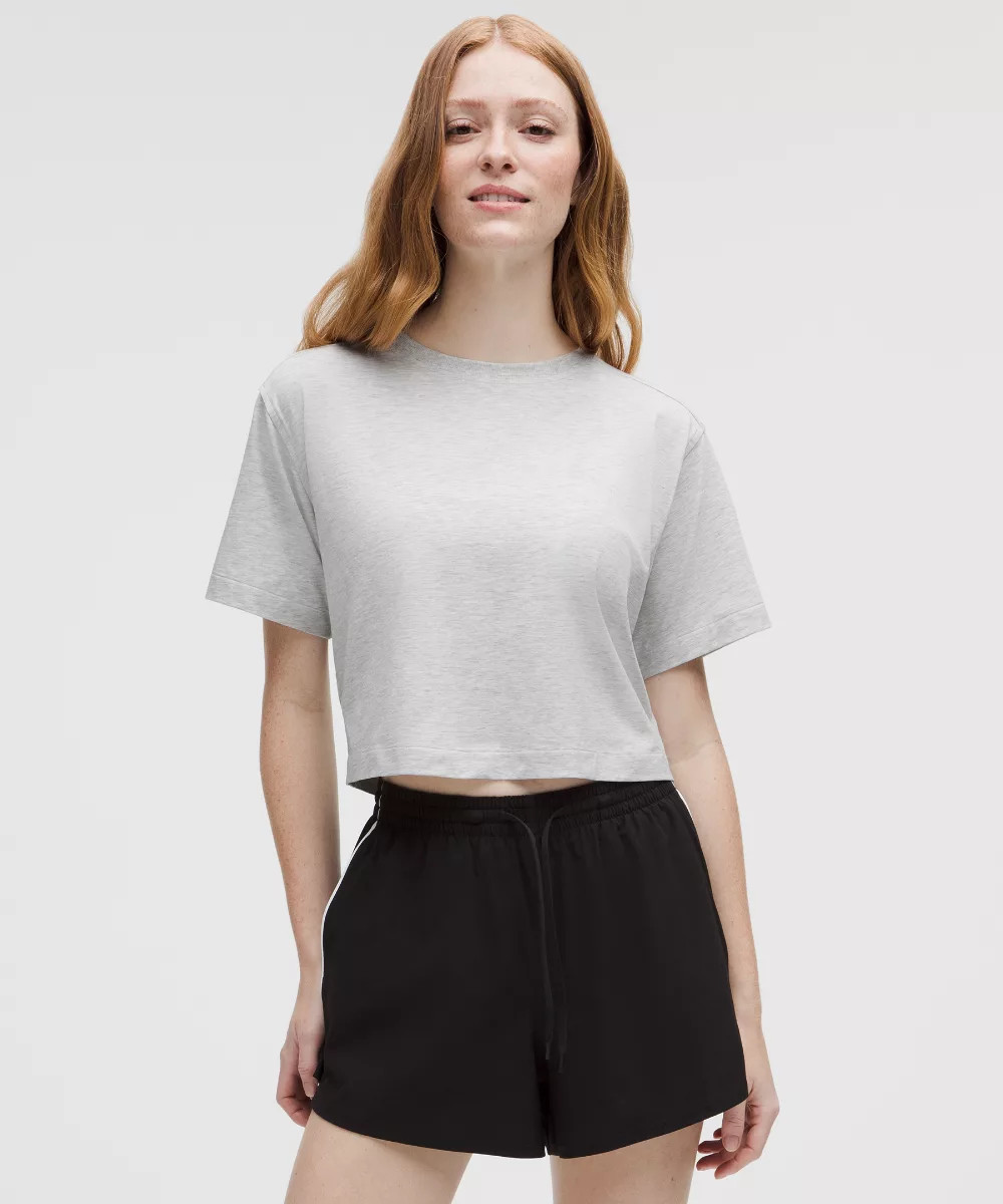All Yours Organic Cotton Cropped T-Shirt | lululemon (AU)