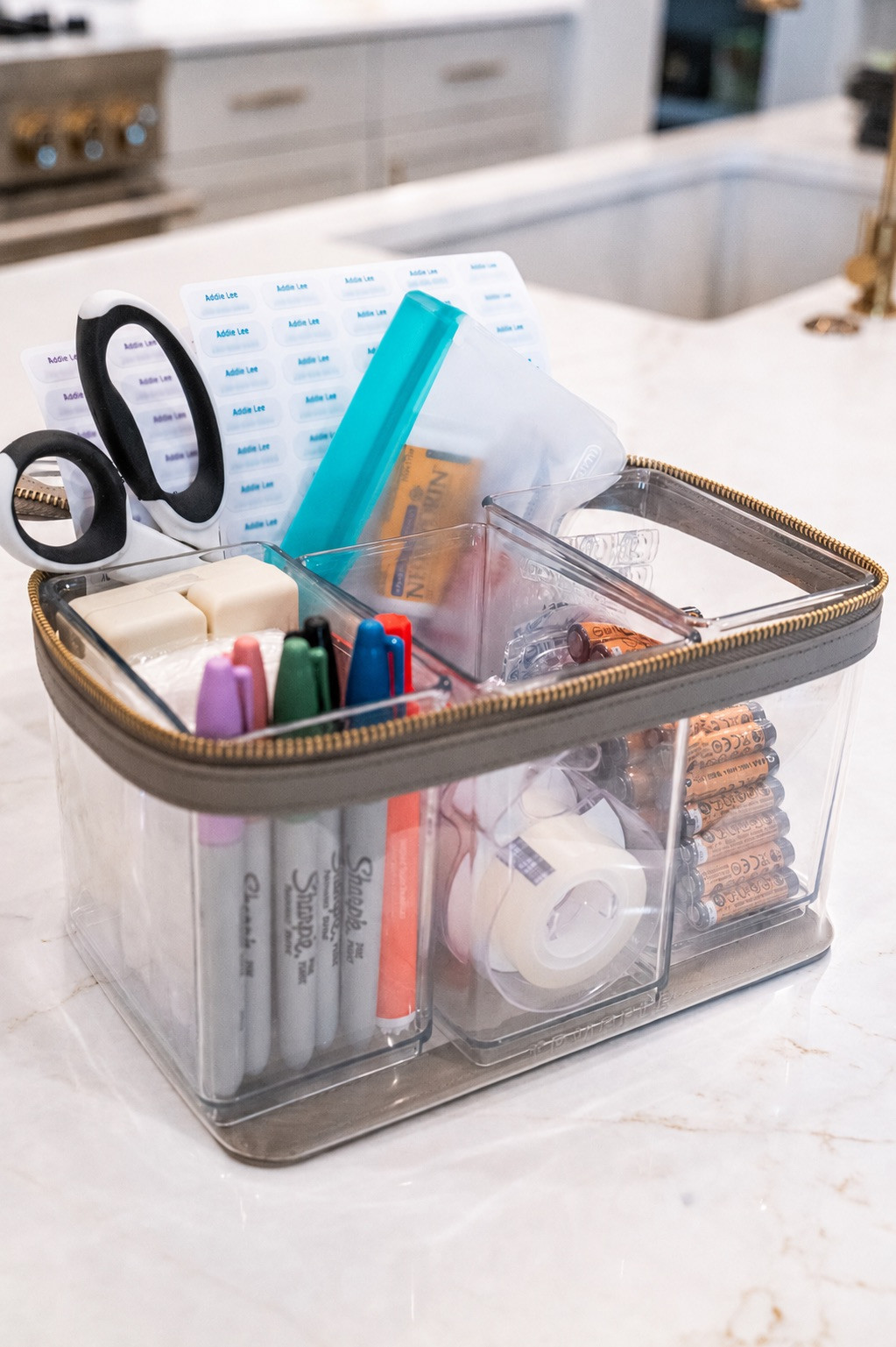 The Summer Camp Drop-Off Kit is a small bag or box that you bring to camp on drop-off day, use during bunk setup, and bring back home with you when you leave. It is not part of the trunk. It is your move-in crew kit, and it’s the thing that turns setup from reactive to intentional.

#LTKmomlife #LTKSeasonal #LTKKids