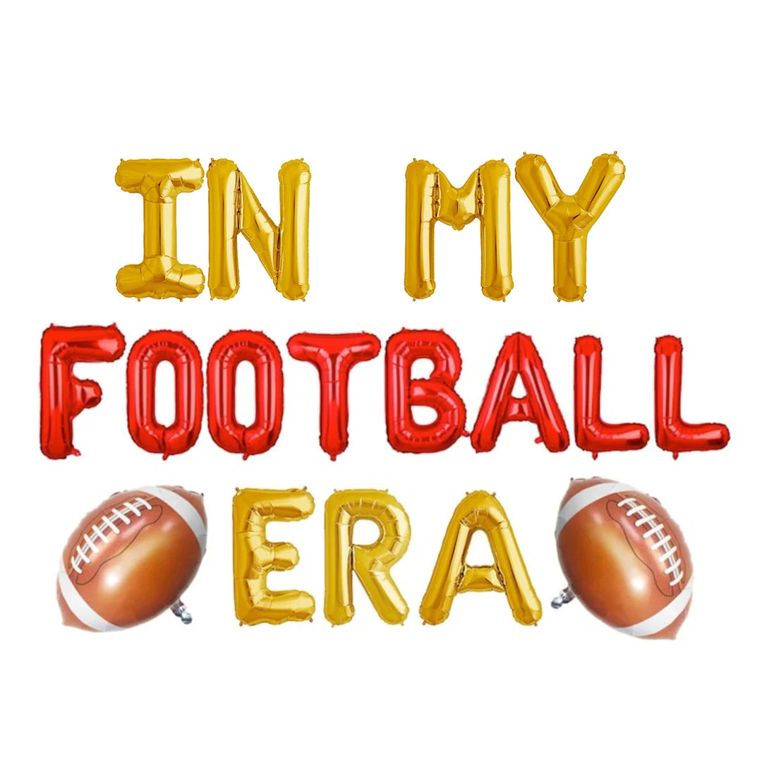 In My Football Era Game Day Balloon Banner Taylor Themed Football Party Superbowl Football Party ... | Etsy (US)