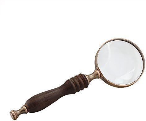 Handheld Magnifier, Landnics Antique Handle Magnifier 10X Reading Magnifying Glass Loupe Magnifie... | Amazon (US)