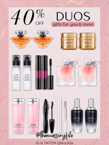 40% off duos for you and mom 

Lancome, makeup primer, mascara, perfume, fragrance, lash primer, toner, facial serum Spring fashion, spring style, spring outfits, spring looks, summer looks, summer outfits, summer style, summer fashion, summer basics, spring basics, layering pieces, affordable fashion, Walmart fashion, Walmart finds, Walmart style, spring dresses, wedding guest dress, baby shower dress, cocktail dress, mini dress, maxi dress, midi dress, beach vacation, vacation looks, vacation outfits #blushpink #shacket #sale #under50 #under100 #under40 #workwear #ootd #bohochic #bohodecor #bohofashion #bohemian #contemporarystyle #modern #bohohome #modernhome #homedecor #amazonfinds #nordstrom #bestofbeauty #beautymusthaves #beautyfavorites #goldjewelry #stackingrings #toryburch #comfystyle #easyfashion #vacationstyle #goldrings #goldnecklaces #lipliner #lipplumper #lipstick #lipgloss #makeup #blazers #StyleYouCanTrust #giftguide #LTKRefresh #LTKSale #springoutfits #vacationdresses #resortfashion #summerfashion #summerstyle #rustichomedecor #liketkit #highheels #Itkhome #Itkgifts #Itkgiftguides #springtops #summertops #Itksalealert #LTKRefresh #fedorahats #bodycondresses #bodysuits #miniskirts #midiskirts #longskirts #minidresses #mididresses #shortskirts #shortdresses #maxiskirts #maxidresses #watches #backpacks #camis #croppedcamis #croppedtops #highwaistedshorts #goldjewelry #stackingrings #toryburch #comfystyle #easyfashion #vacationstyle #goldrings #goldnecklaces #fallinspo #lipliner #lipplumper #lipstick #lipgloss #makeup #blazers #highwaistedskirts #momjeans #momshorts #capris #overalls #overallshorts #distressedshorts #distressedjeans #whiteshorts #contemporary #leggings #blackleggings #bralettes #lacebralettes #clutches #crossbodybags #competition #beachbag #totebag #luggage #carryon #airpodcase #iphonecase #hairaccessories #fragrance #candles #perfume #jewelry #earrings #studearrings #hoopearrings #simplestyle #aestheticstyle #designerdupes #luxurystyle #strawbags #strawhats #kitchenfinds #amazonfavorites #bohodecor #aesthetics 

#LTKGiftGuide #LTKBeautySale #LTKbeauty