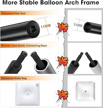 Chamvis Balloon Arch Kit, 9FT Height & 10FT Width Adjustable Balloon Arch Stand: Balloon Arch Fra... | Amazon (US)