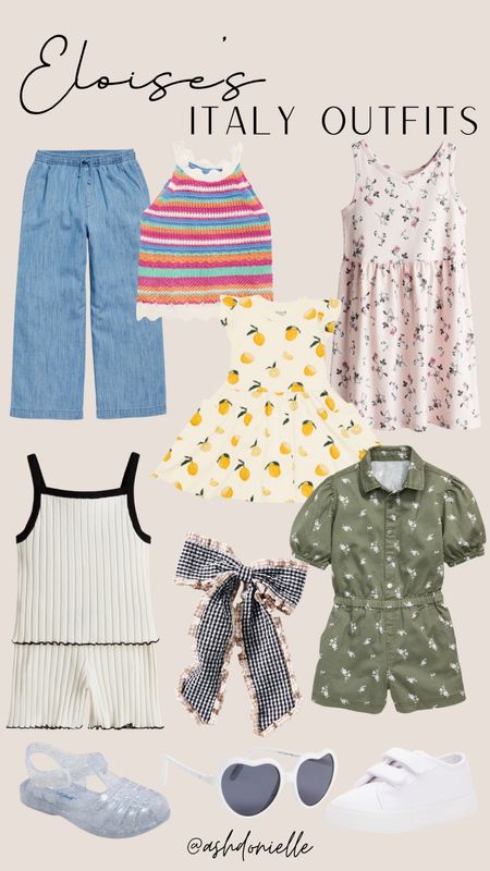 Eloise’s Italy outfits - kids travel outfits - summer kid outfits - girl outfit ideas - Italy outfits for kids - cute kids outfits - summer fashion 


#LTKStyleTip #LTKSeasonal #LTKKids