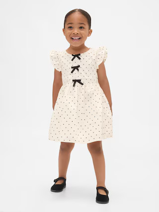 Baby & Toddler Flutter Sleeve Bow Dress | Gap (US)