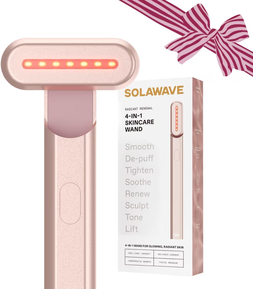 Solawave 4-in-1 Red Light Therapy Wand for Face & Neck | Beauty Device with Galvanic Current, Mas... | Amazon (US)