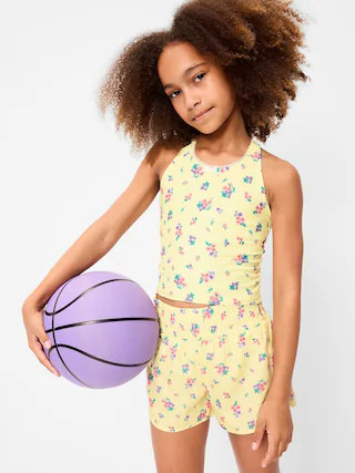 PowerSoft Longline Sports Bra for Girls | Old Navy (US)