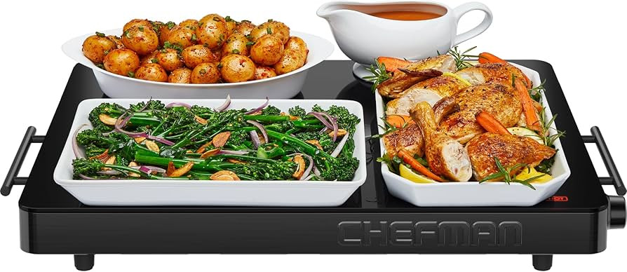Chefman Electric Warming Tray with Adjustable Temperature Control, Perfect For Buffets, Restauran... | Amazon (US)