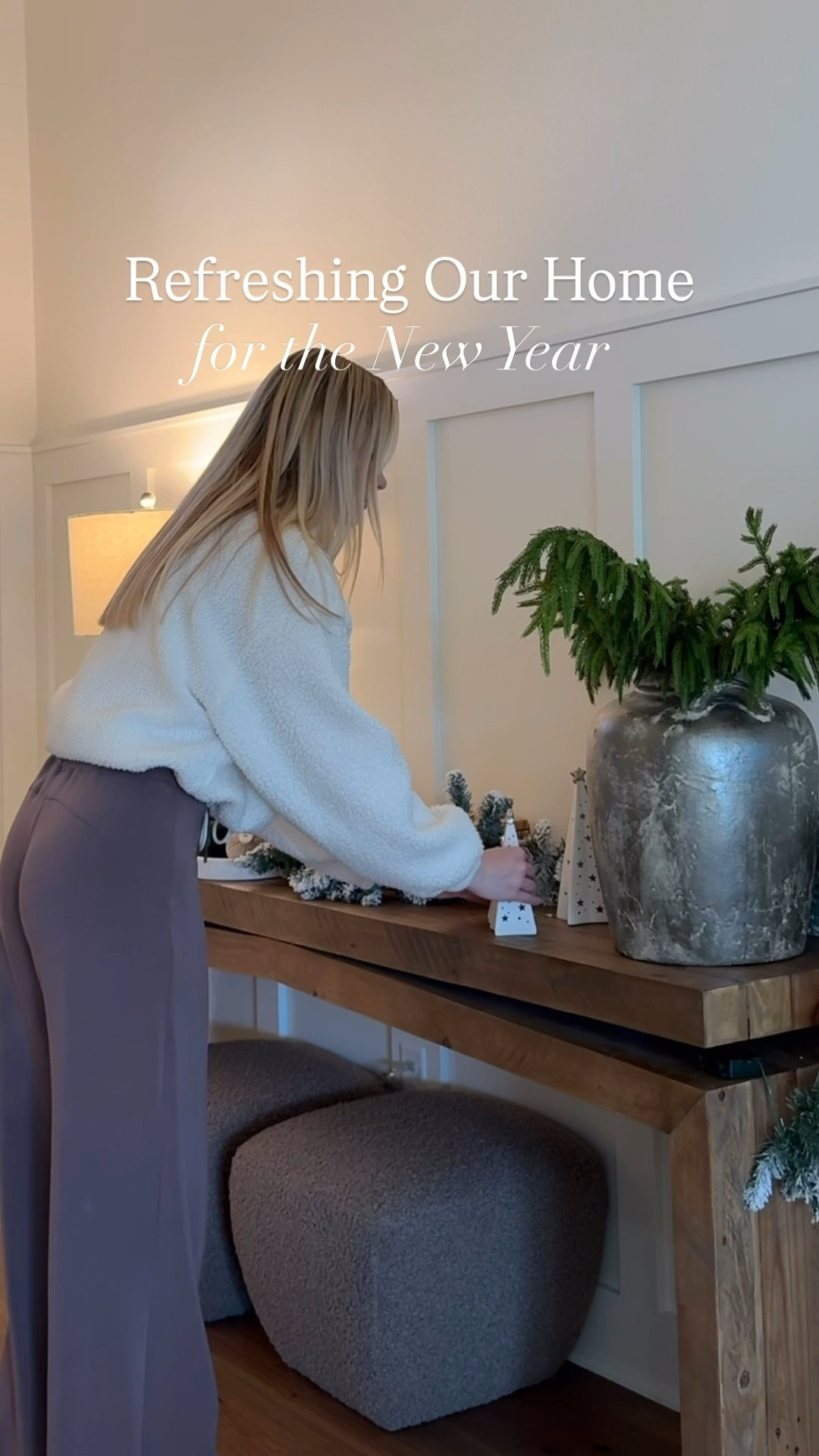 Refreshing our home after the holidays for the new year with Wayfair finds 🤍 

It’s the perfect time to update your home thanks to Wayfair’s End of Year Clearance, up to 60% off & free & easy delivery on orders over $35!

#ad #Wayfair #WayfairPartner @wayfair

#LTKSaleAlert #LTKHome #LTKHoliday