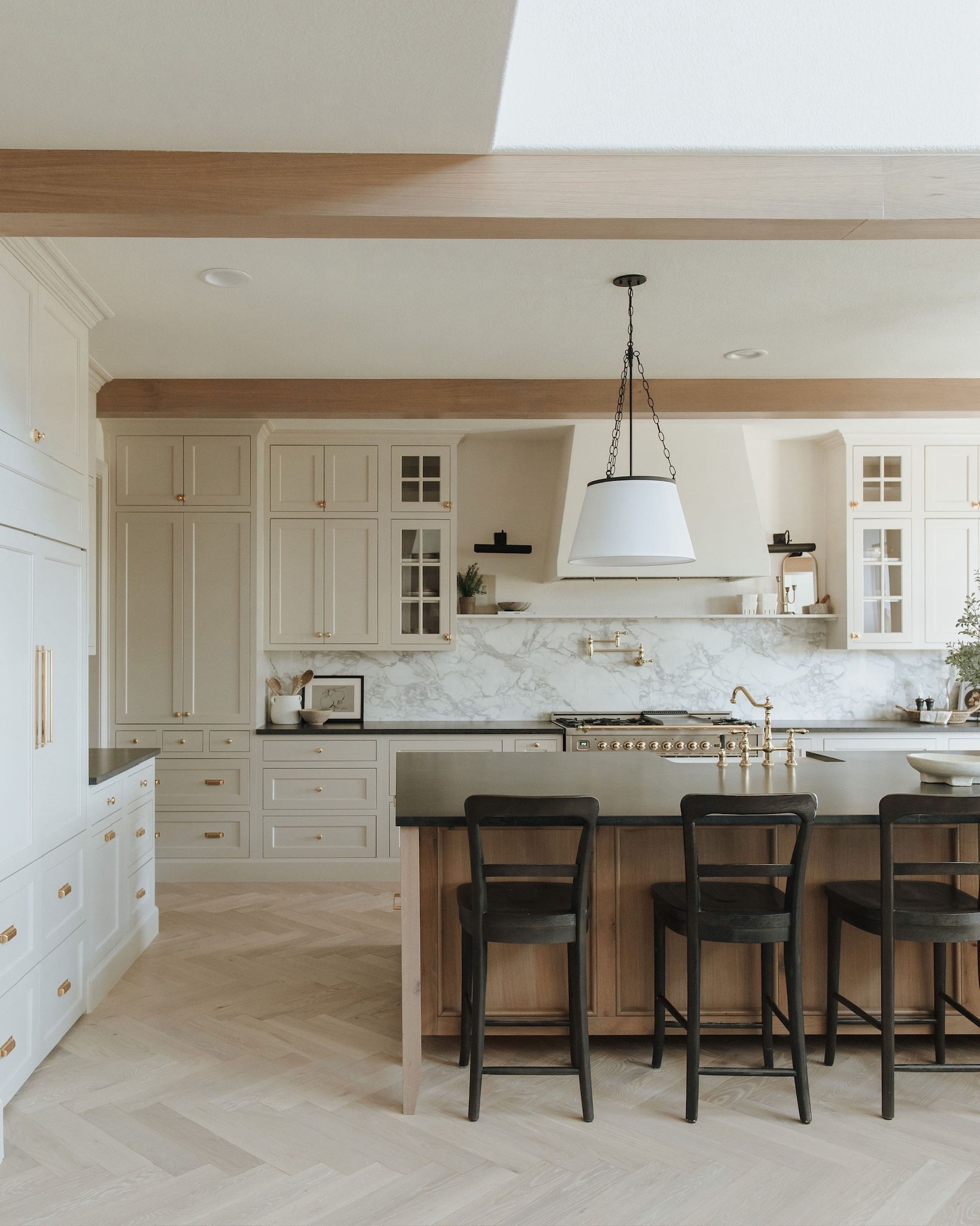 Our dining chairs in our own beautiful kitchen. The pendant lights are such a beautiful statement. 

#LTKStyleTip #LTKHome #LTKFamily