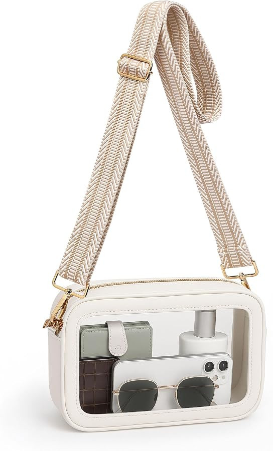Clear Bag for Stadium Events, Clear Purse for Women, Stadium Approved Crossbody Handbag for Conce... | Amazon (US)