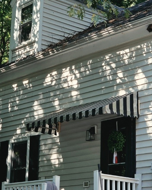 Love the awning over the back door. It always felt like it was missing something since we put on the extension and finish the home gym. Ours is 100" long but they come in various sizes

#LTKHome #LTKvlog #LTKdayinmylife