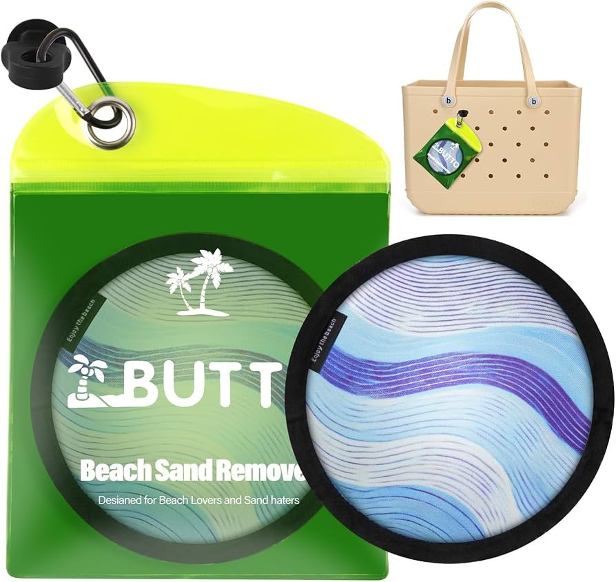 BUT TO Talc-Free Double Capacity Sand Remover for Beach - Gentle on Skin Instant Sand Removal Bag... | Amazon (US)