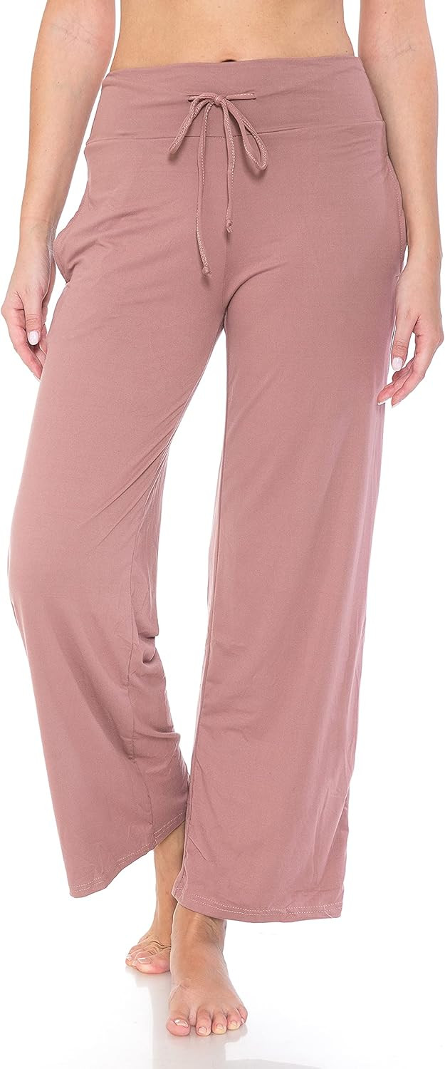 Leggings Depot Women's Fashion Pajama Pants with Pockets Comfy Drawstring Sleep Lounge Bottoms | Amazon (US)