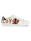 Gucci - New Ace Loved Leather Sneakers | Saks Fifth Avenue