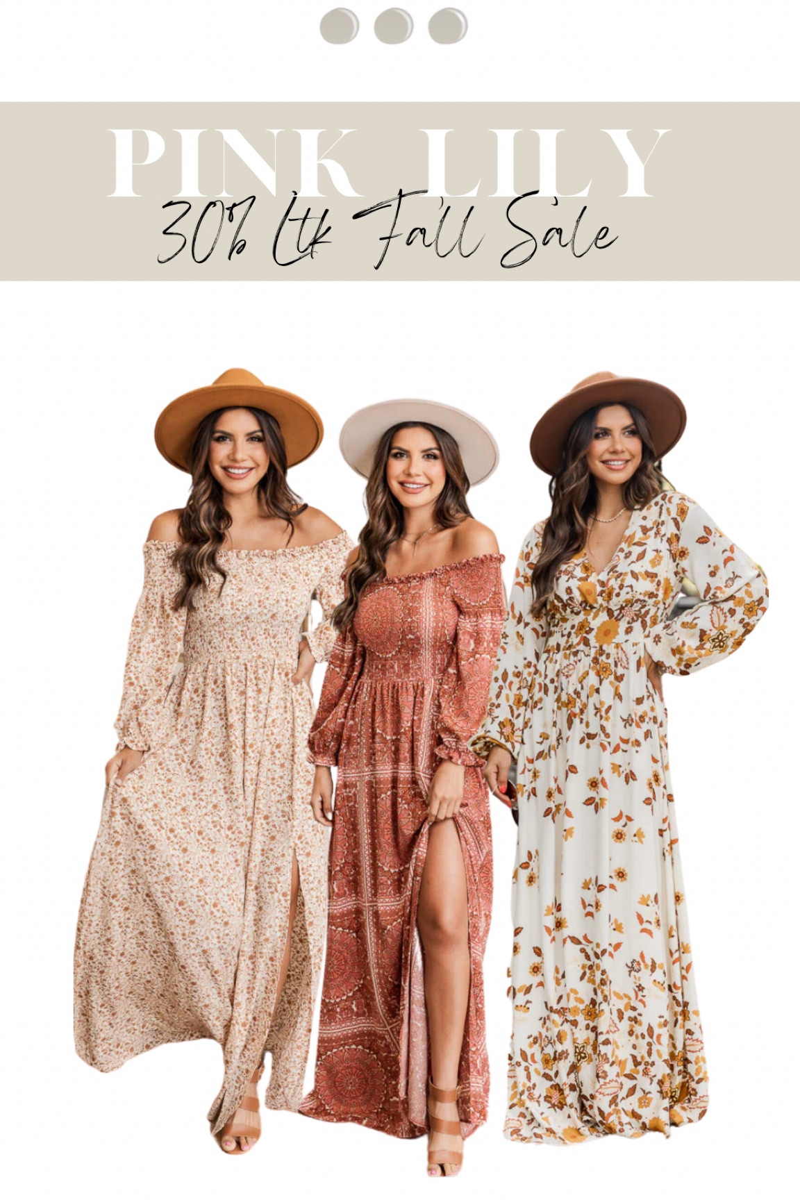 Pink Lily—30% LTK FALL SALE!🍂

#ltksalefinds #floraldresses #dresses #familyphotos #fallfamilyphotos #casualdresses #eveningsdresses #bumpfriendly #momstyle #outfits #outfitideas #pinklily #pinklilydresses 

#LTKstyletip #LTKSeasonal #LTKSale