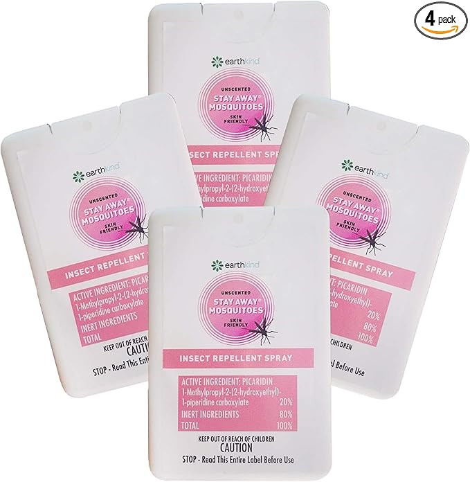 EarthKind Stay Away Mosquitoes Insect Repellent - Plant-Based, Unscented Mosquito Body Spray with... | Amazon (US)