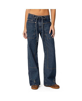 Womens Funky Stitch Low Rise Jeans | Macy's