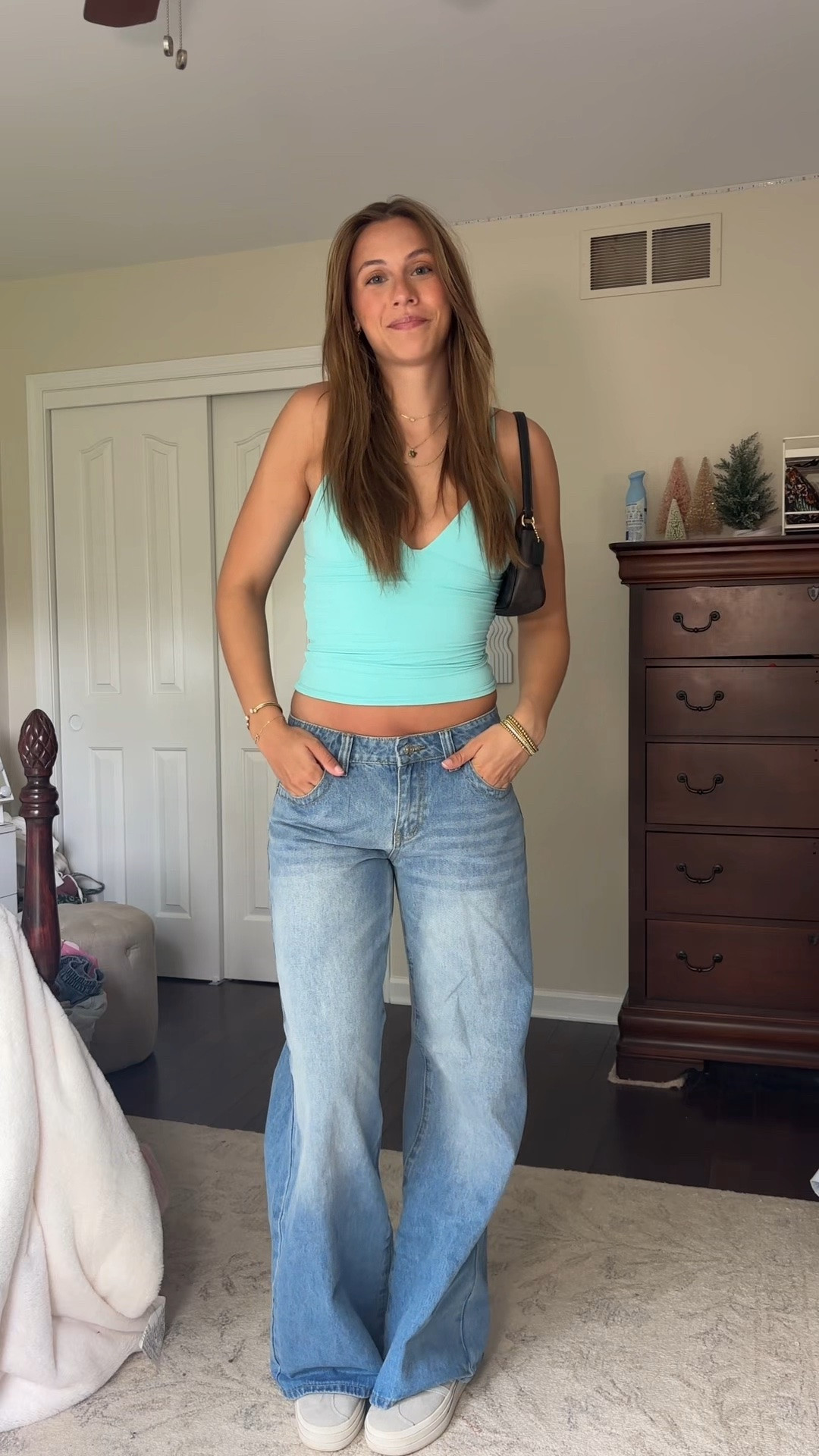 Loving the color of this tank top!
#summeroutfits

#LTKootd #LTKSaleAlert #LTKTall