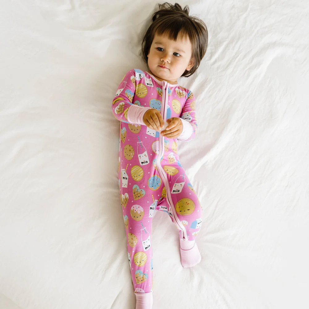 Pink Cookies & Milk Zippy | Little Sleepies