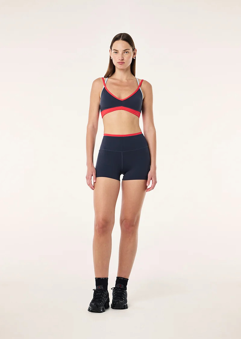 VITA 2.5" BIKE SHORT IN MARINE BLUE & STRAWBERRY | P.E Nation AU