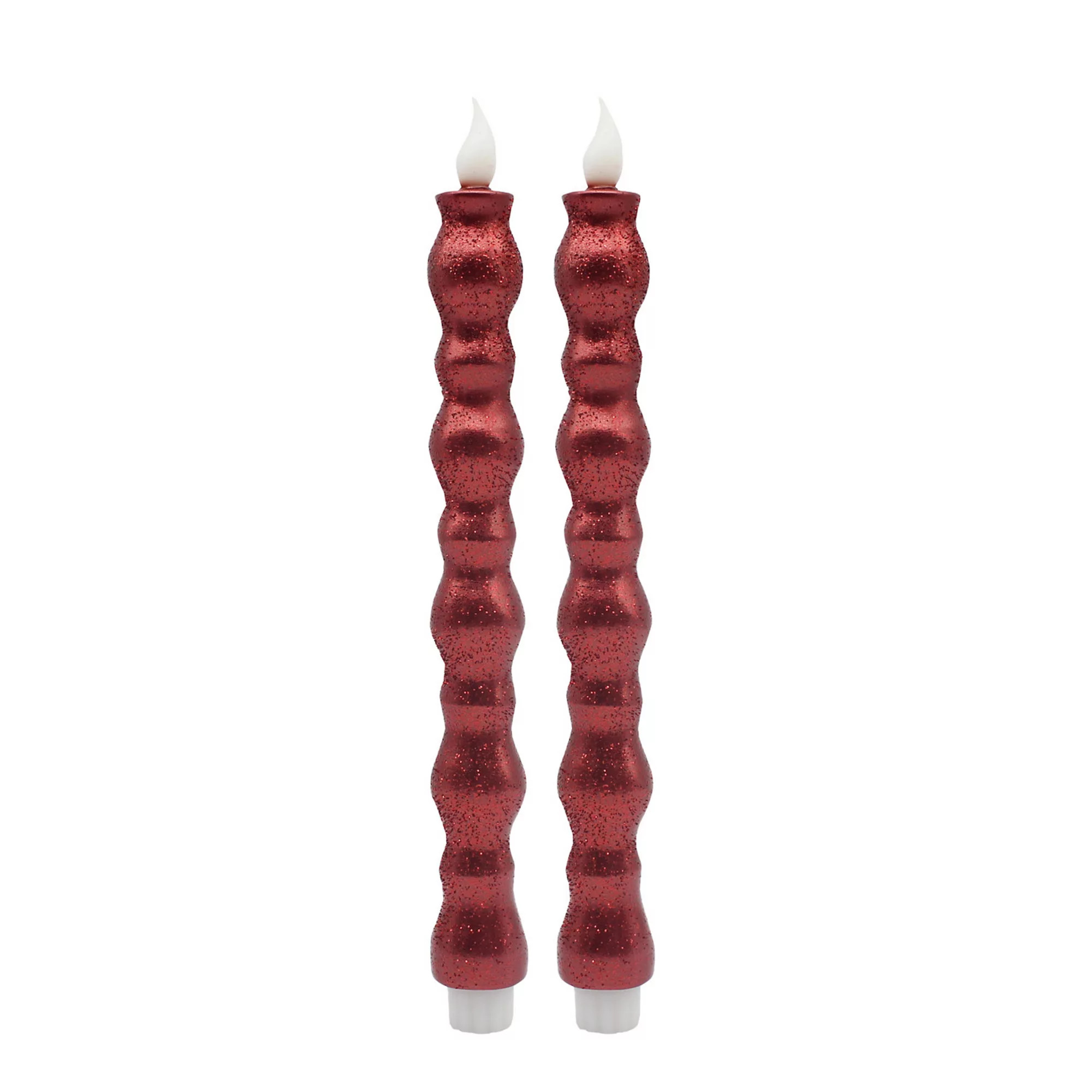 St. Nicholas Square® Shaped LED Taper Candles 2-pc. Set | Kohl's