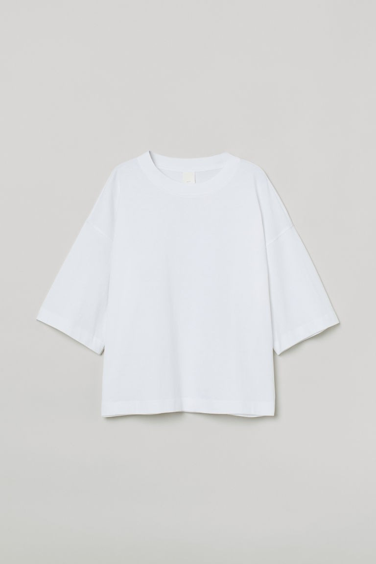 H & M - Oversized T-shirt - White | H&M (US + CA)