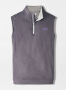 TCU Galway Stretch Loop Terry Quarter-Zip Vest | Peter Millar