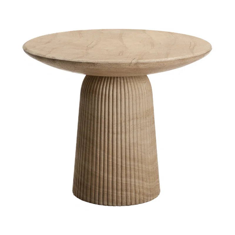 Tithi Round Concrete and Stone Bistro Table | Wayfair North America