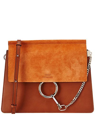 Chloe Faye Medium Leather & Suede Shoulder Bag | Ruelala