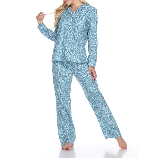 White Mark Women's Pajama Set - Extended Sizes - Walmart.com | Walmart (US)
