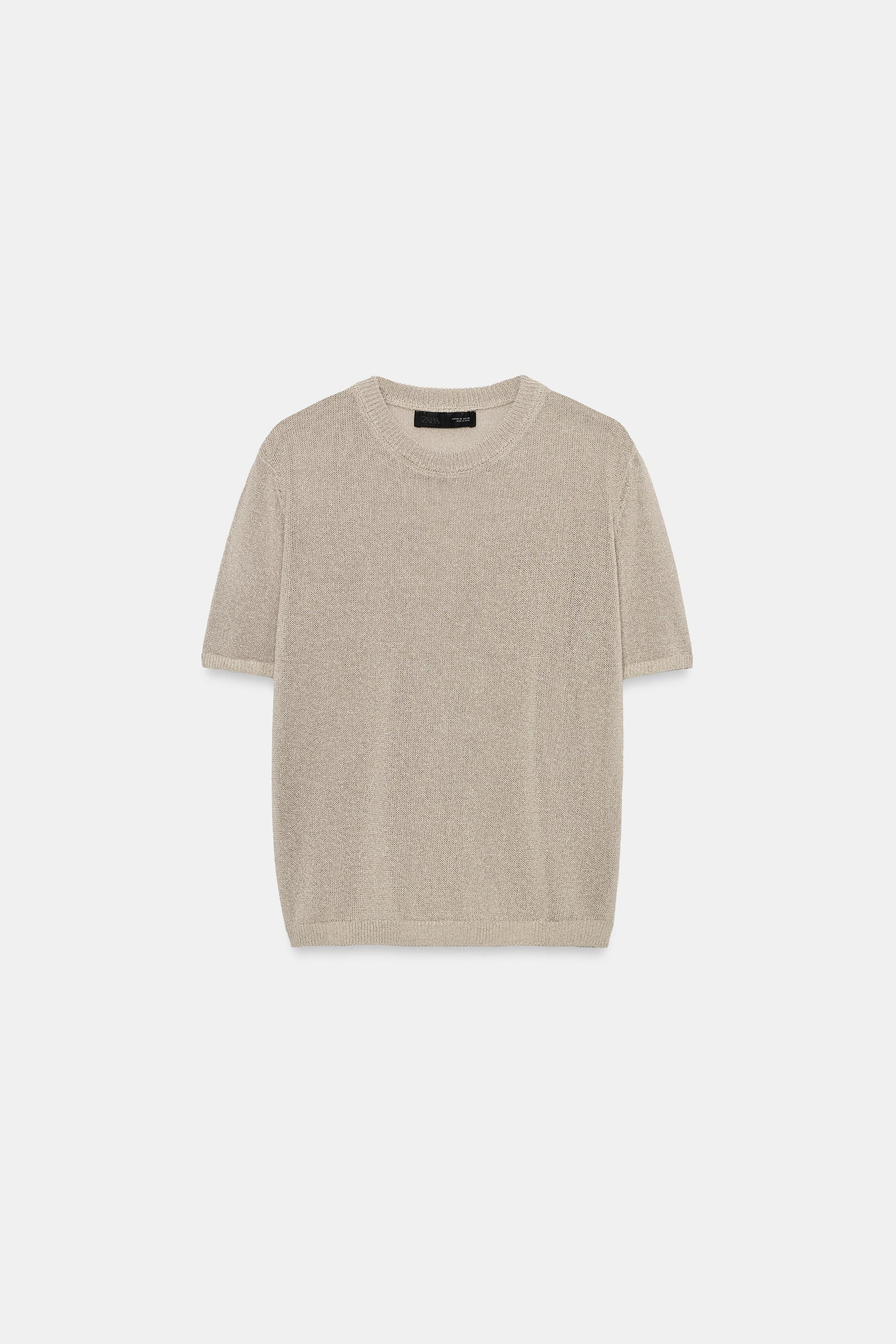 SHORT SLEEVE KNIT TOP | Zara US
