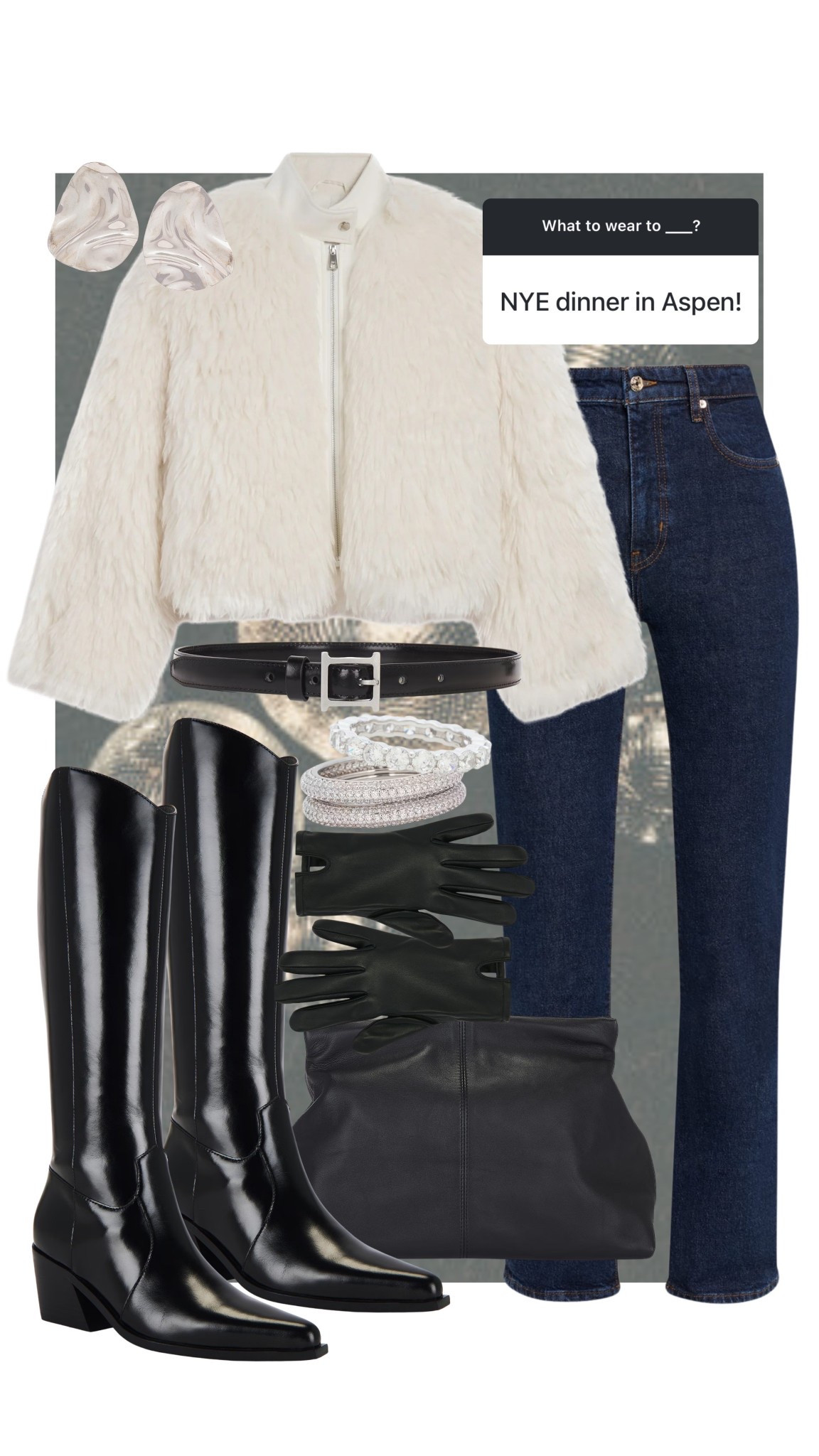 What to wear on NYE to dinner in Aspen!
#kathleenpost

NYE outfit, New Year’s Eve fashion, Aspen outfit

#LTKSeasonal #LTKHoliday #LTKootd