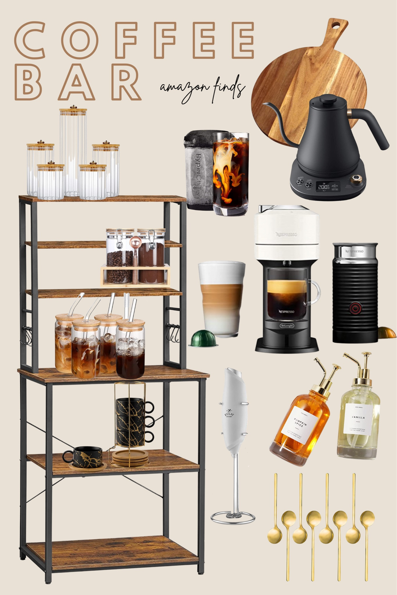 Coffee bar, coffee favorites, amazon finds, Amazon home, kitchen gadgets, coffee at home, nespresso, coffee maker, milk frother, coffee bar essentials 

#LTKhome #LTKunder100 #LTKunder50