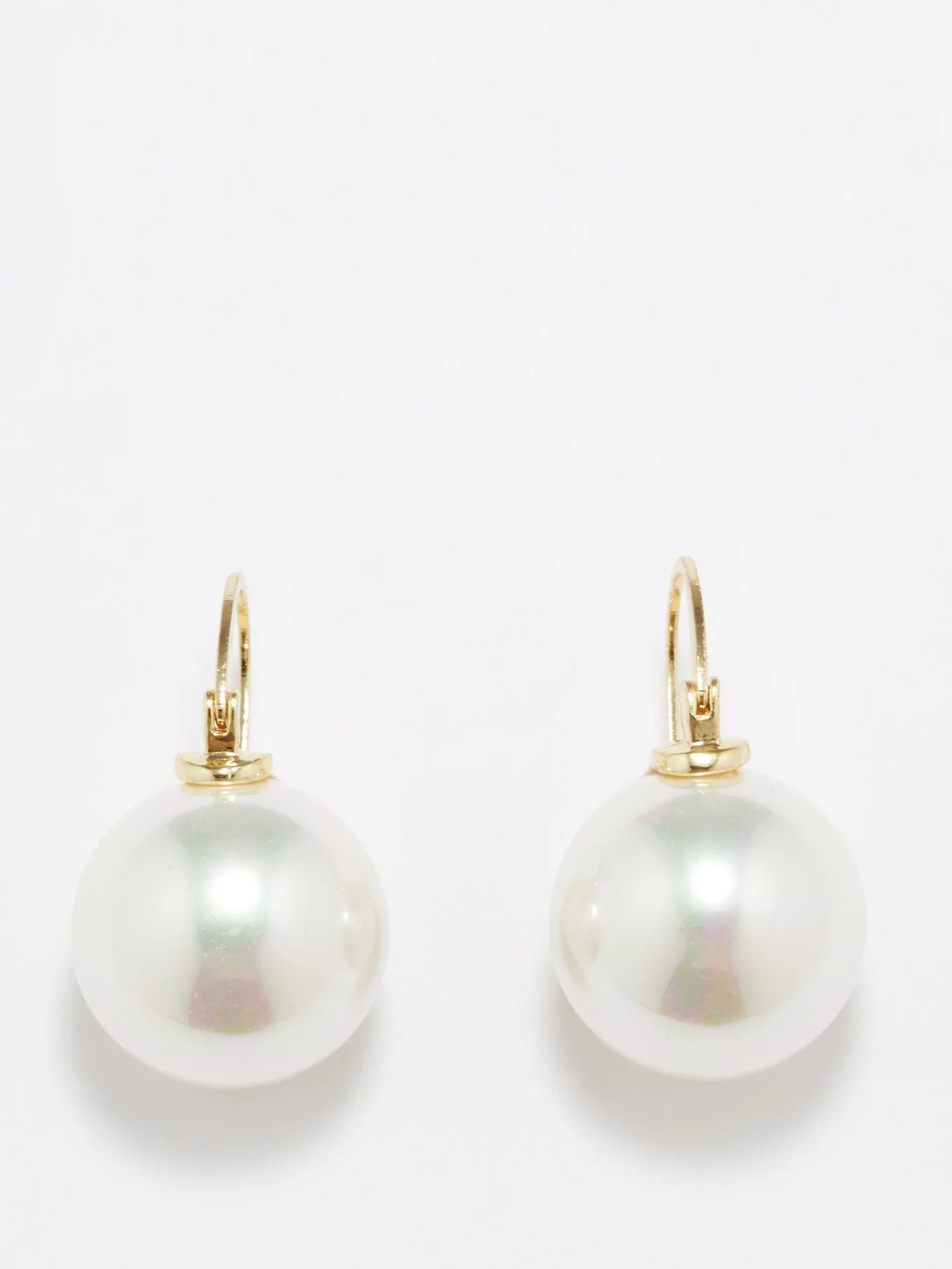 Pearl & gold-plated earrings | Matches (US)