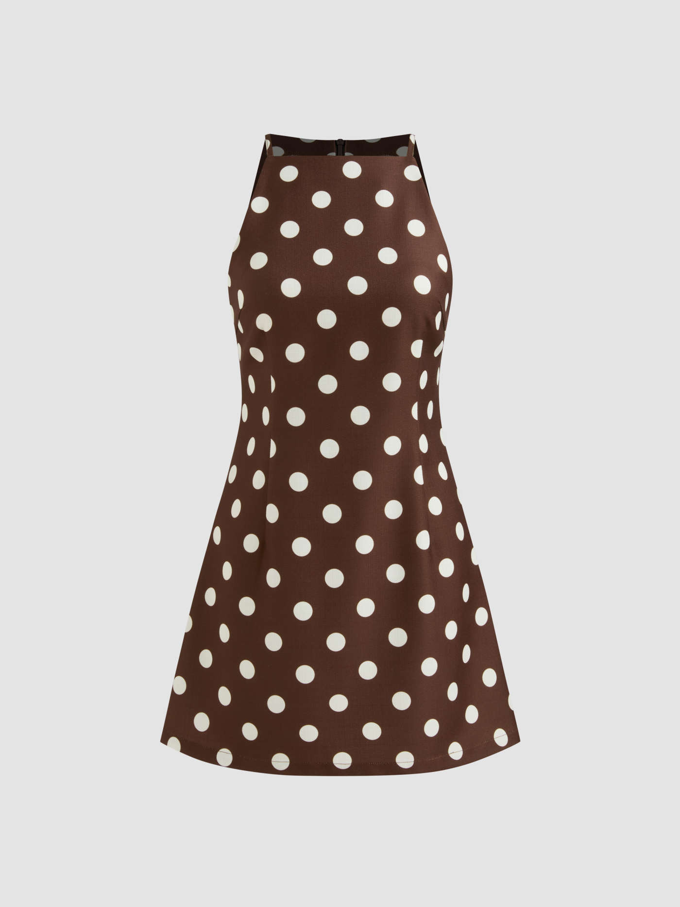 Boat Neck Polka Dot Mini Dress | Cider