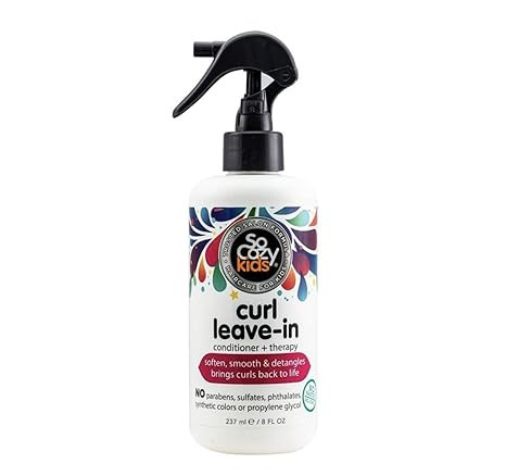 Amazon.com : SoCozy, Curl Spray LeaveIn Conditioner For Kids Hair Detangles and Restores Curls No... | Amazon (US)