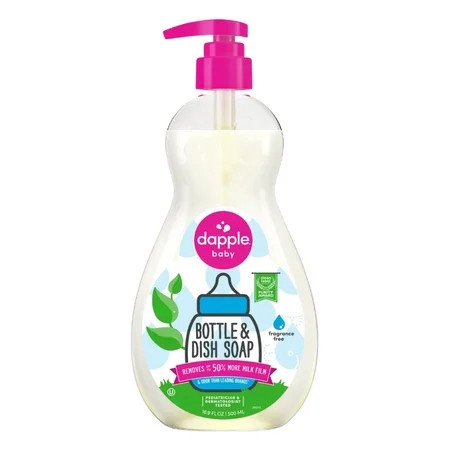 Dapple Baby Bottle and Dish Soap for Baby Products, Fragrance-Free, 16.9 fl oz | Walmart (US)