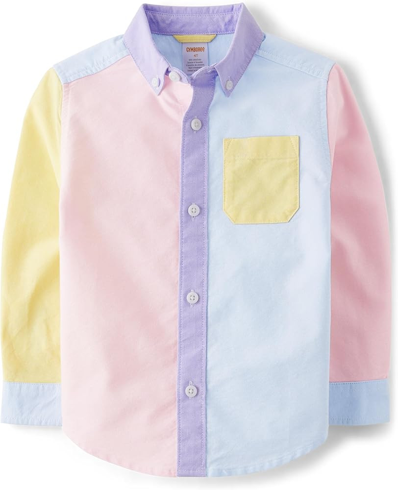 Gymboree,and Toddler Long Sleeve Button Up Shirts,Daybreak Blue,6 | Amazon (US)