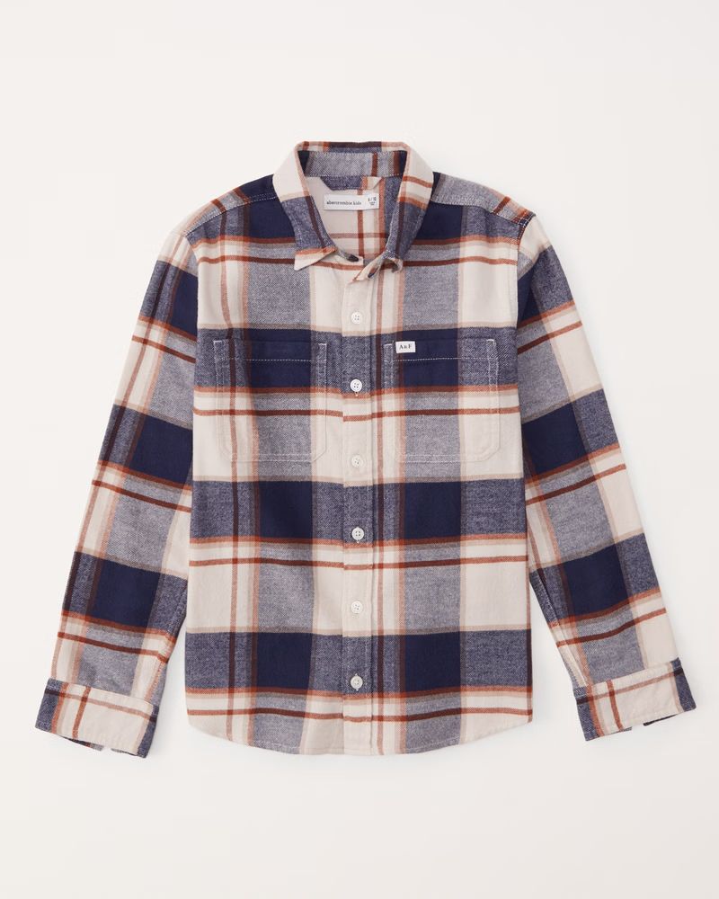 flannel button-up shirt | Abercrombie & Fitch (US)