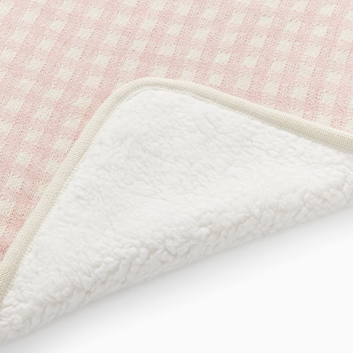 Heather Taylor Home Cozy Gingham Sherpa Stroller Blanket | West Elm (US)