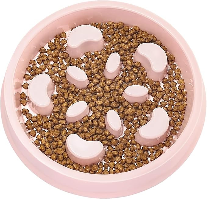 UPSKY Slow Feeder Dog Bowl No Choking Slow Feeder Bloat Stop Dog Food Water Bowl with Funny Patte... | Amazon (US)
