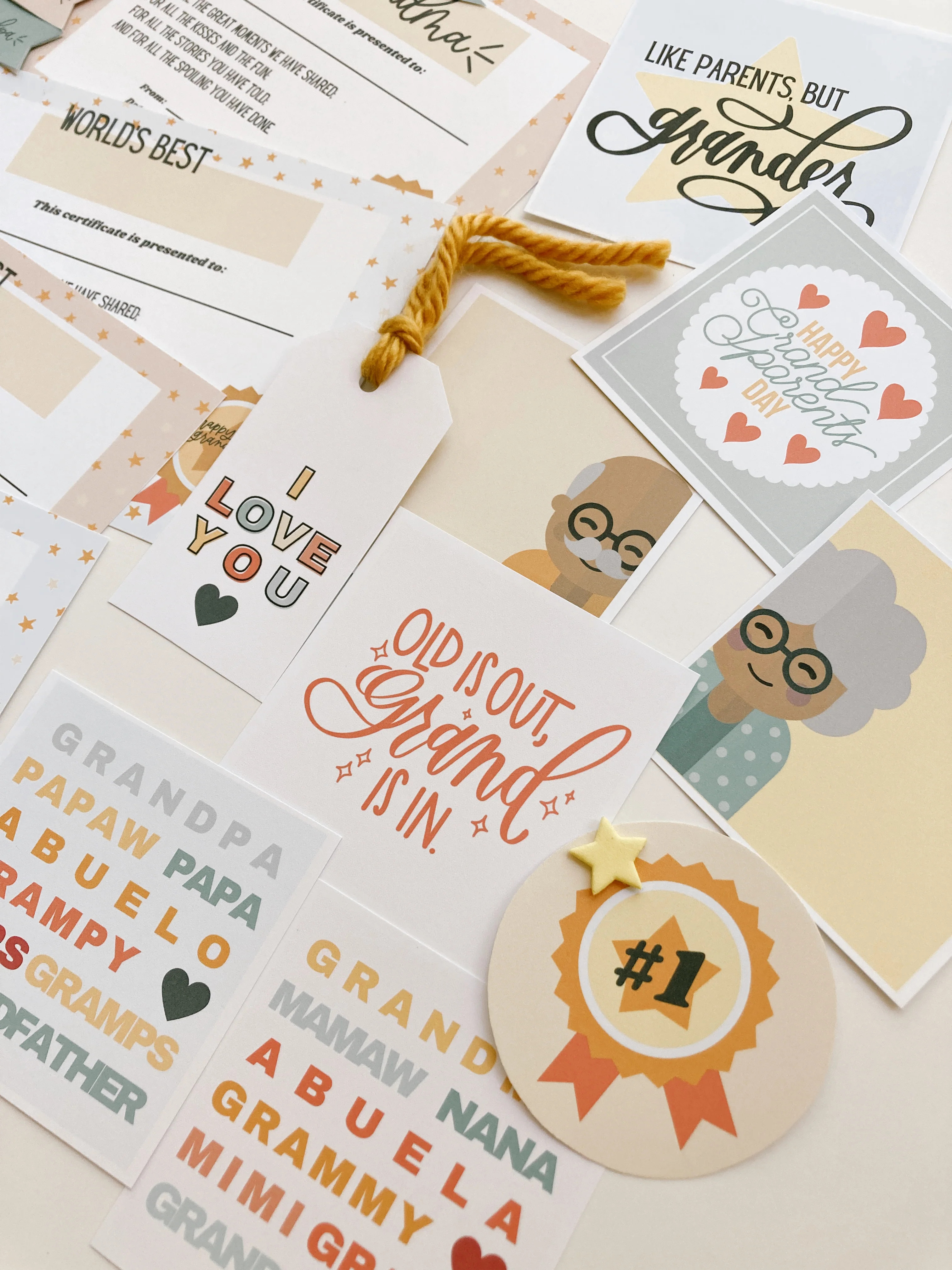 Grandparents Day | Printable Bundle | The Letter Vee