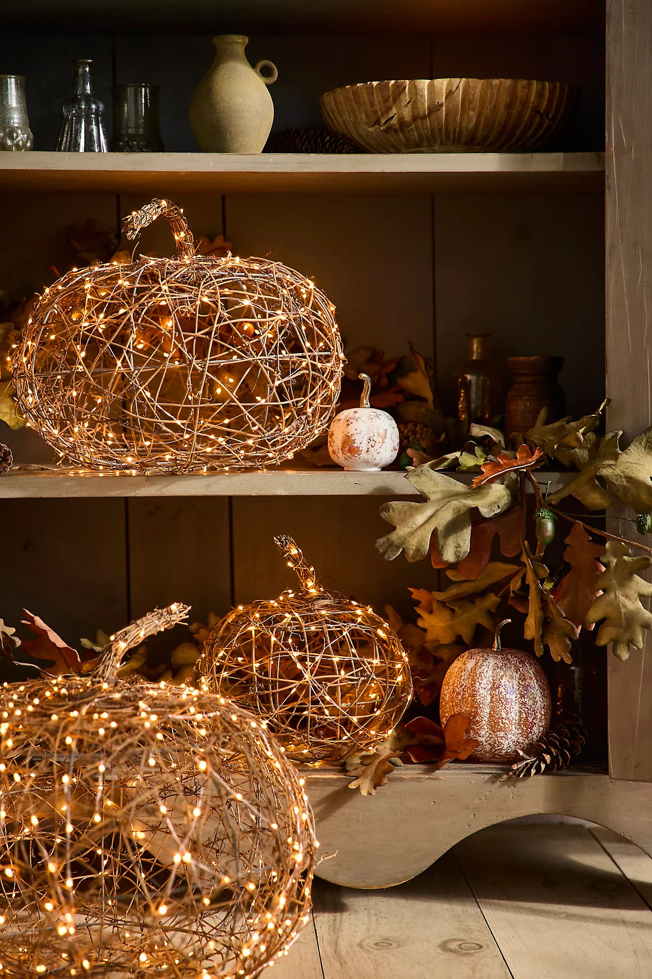 Illuminated Vine Pumpkin | Anthropologie (US)
