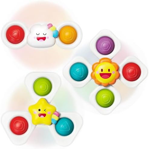 SpringFlower Baby Toys 0-6-12-18 Months,Suction Cup Spinner Toys,Baby Bath Toys for Boy&Girl, Sen... | Amazon (US)