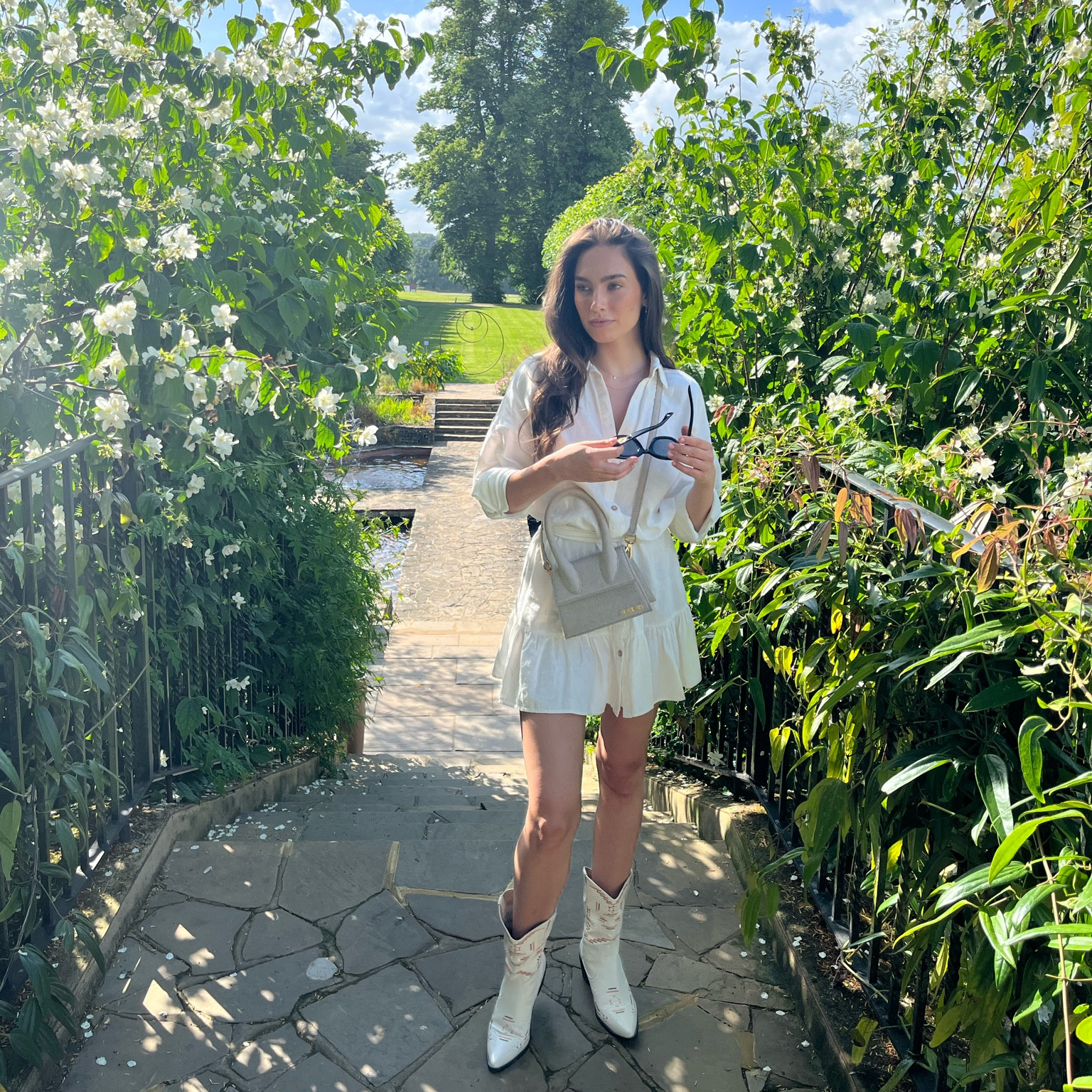 Neutral Summer Outfit - Perfect Dress & Boots Combo 

#LTKshoecrush #LTKstyletip #LTKitbag